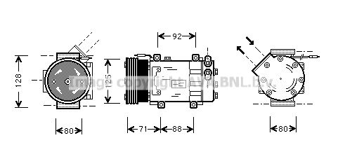 AVA QUALITY COOLING Kompressor,kliimaseade RTK127